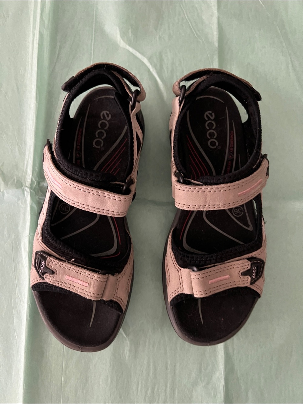 Ecco offroad adjustable leather strap sandals
